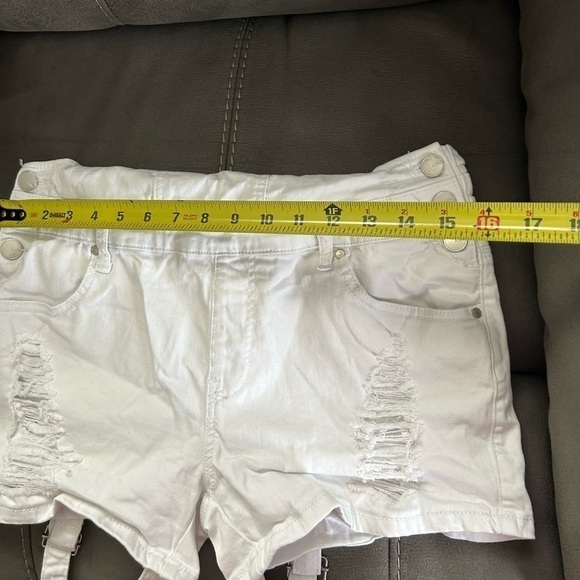 AMERICAN Bazi White Shorts Overalls - Picture 11 of 13